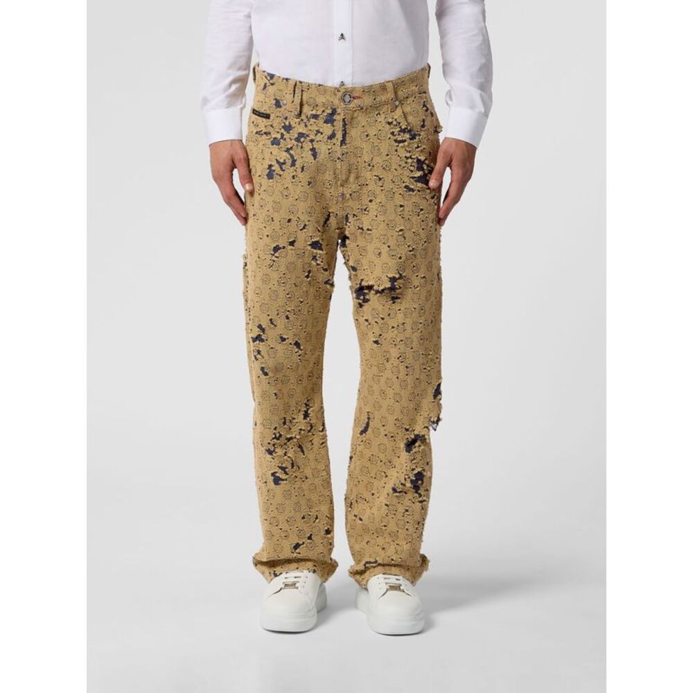 Philipp Plein Jeans Men Beige